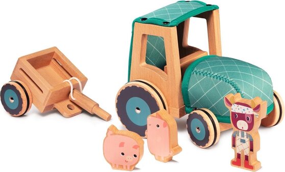 Lilliputiens Rosalie Tractor - Hout - 5414834832334