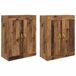 vidaXL Wandkast, 2 stuks, Bewerkt hout, 69,5 x 34 x 90 cm