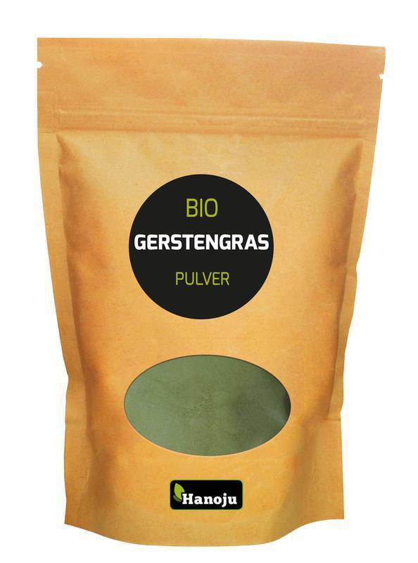 Hanoju Bio gemalen gerstegras paper bag 1000g