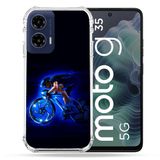 Versterkte Motorola Versterkte hoes voor Motorola G35 5G Sport Fietsen Blauw