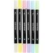Creativ Company Textielstiften Pastelkleuren 6 Stuks