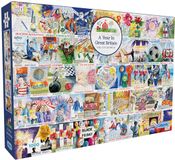 Gibsons, le charme des puzzles anciens Gibsons Legpuzzel A Year in Great Britain - 1000 stukjes