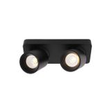 Artdelight Laguna - opbouwspot 2L - 22 x 8,5 x 9,5 cm - 2 x 6W dimbare LED incl. - zwart