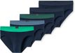 Schiesser 5PACK Rio-Slip Heren Donkerblauw Effen 95% Katoen, 5% Elastaan 3XL