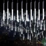 Meteor Guirlande lumineuse de pluie, 240 LED, 30 cm, 10 tubes, blanc chaud