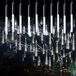 Meteor Guirlande lumineuse de pluie, 240 LED, 30 cm, 10 tubes, blanc chaud