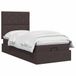 vidaXL Ottoman bed met matras Donkerbruin 100 x 200 cm Stof