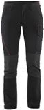 Blåkläder Dames Service werkbroek 4-weg stretch 7122-1645 - Zwart/Rood - C50