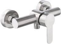 Unyqoos® Eengreeps mengkraan voor douche met roestvrijstalen afwerking en wandmontage