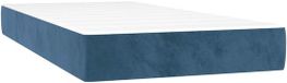 vidaXL Matelas à ressorts ensachés - 80 x 160 cm - Bleu foncé