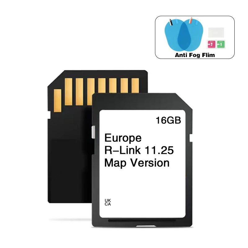 SD-kaart Auto Sat Nav 16 GB Europa UK 2024 Upgrade Kaart GPS Road voor Renault Megane Laguna Kangoo