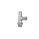 Riegler T-steekschroefverbinding, draaibaar, L-vorm, G 1/2 A, voor buitenslang Ø 10 mm, werkdruk max. 20 bar, roestvrij staal 1.4404
