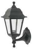 Lampe d'extérieur Basilikum, E27, noir, IP44, polycarbonate, 35x15x19,7 cm