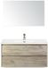 BES LED Dante Badmeubelset 100 cm - Craft Oak - Keramische Wastafel Wit Cover met Spiegel