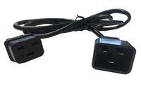 Salicru 663BA000002 Câble d'alimentation - C20 à C19 - 1,8 m - Noir