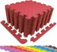Tapis de protection - Pièces de bordure de tapis puzzle - Rouge - 31 cm de largeur