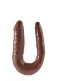 Pipedream King Cock dubbele dildo klein bruin 33,5 cm lengte