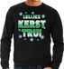 Bellatio Decorations Foute Kersttrui / sweater voor heren - zwart - XXL