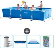 Intex Rechthoekig Frame Zwembad - 450 x 220 x 84 cm - Blauw
