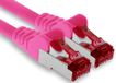 1aTTack.de 20m CAT6 LAN-netwerkkabel RJ45 1000 Mbit, 1 stuk - magenta | S-FTP, Ethernet patchkabel, LAN-kabel, voor router, switch, modem, DSL, internet, wifi en patchpaneel