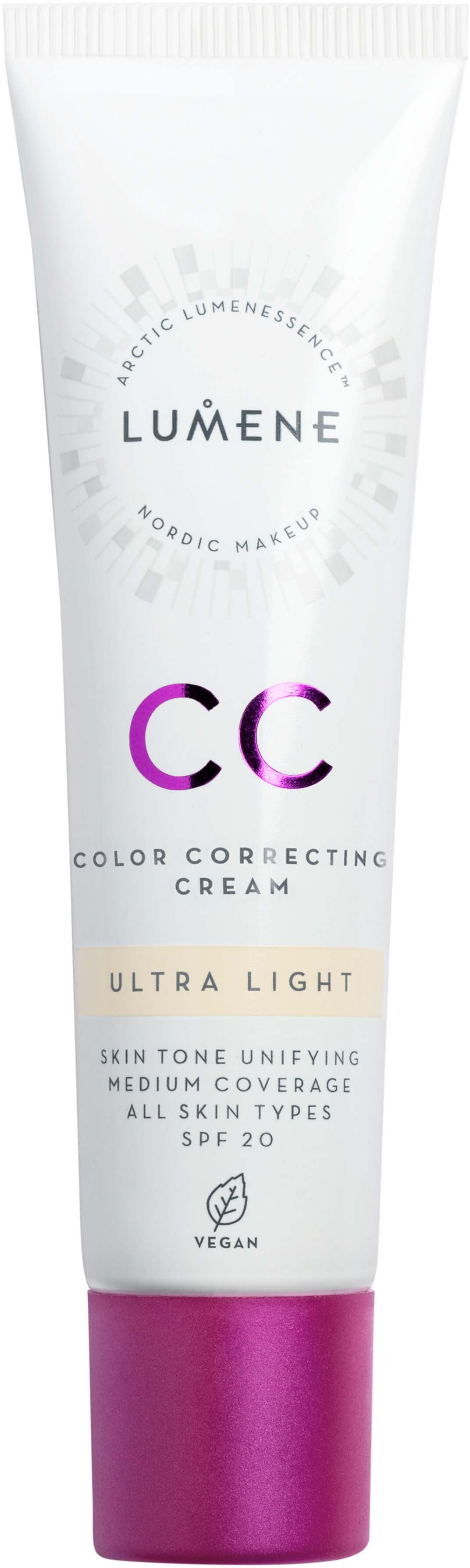 lumene CC Kleur Corrigerende Crème SPF20 7-in-1 Ultra Licht 30ml