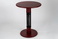 Monti HeatLine Pulse Red - Elektrische terrastafel met heater - 1500W - Tuintafel - Tafelblad Ø60 cm
