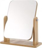 Pippashop ECARLA Houten staande make-up spiegel 25x22x12 cm naturel
