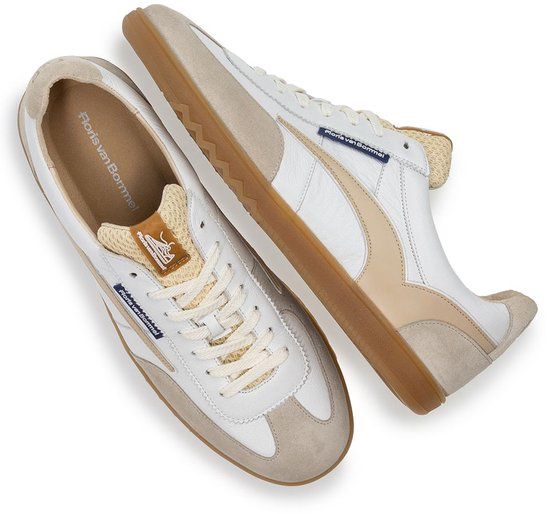 Floris van Bommel SFM.10224.60.08 sneaker wit/beige, maat 44