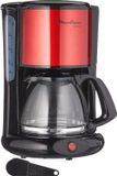 Cafetière filtre inox avec verseuse en verre, 10-15 tasses, Arrêt automatique