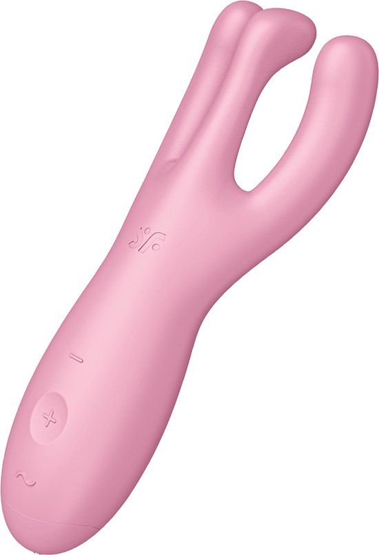 Satisfyer Treesome 4 - Vibrator - Roze - 14 cm - Met App