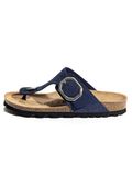 Bayton Teenslipper 'Mercure' navy / zwart / zilver