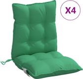 vidaXL Buitenkussen Groen 100 x 50 x 7 cm (6 stuks)