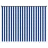 vidaXL Buitenrolgordijn 90% UV-blok Blauw en witte streep 185 cm