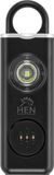 Hen Sportsgear Persoonlijk alarm - zelfverdediging sleutelhanger sirene - veiligheid met LED verlichting - USB oplaadbaar