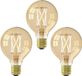 Calex Lampe globe LED E27 Or 3.5W 250Lm 2100K Dimmable (3 pièces)
