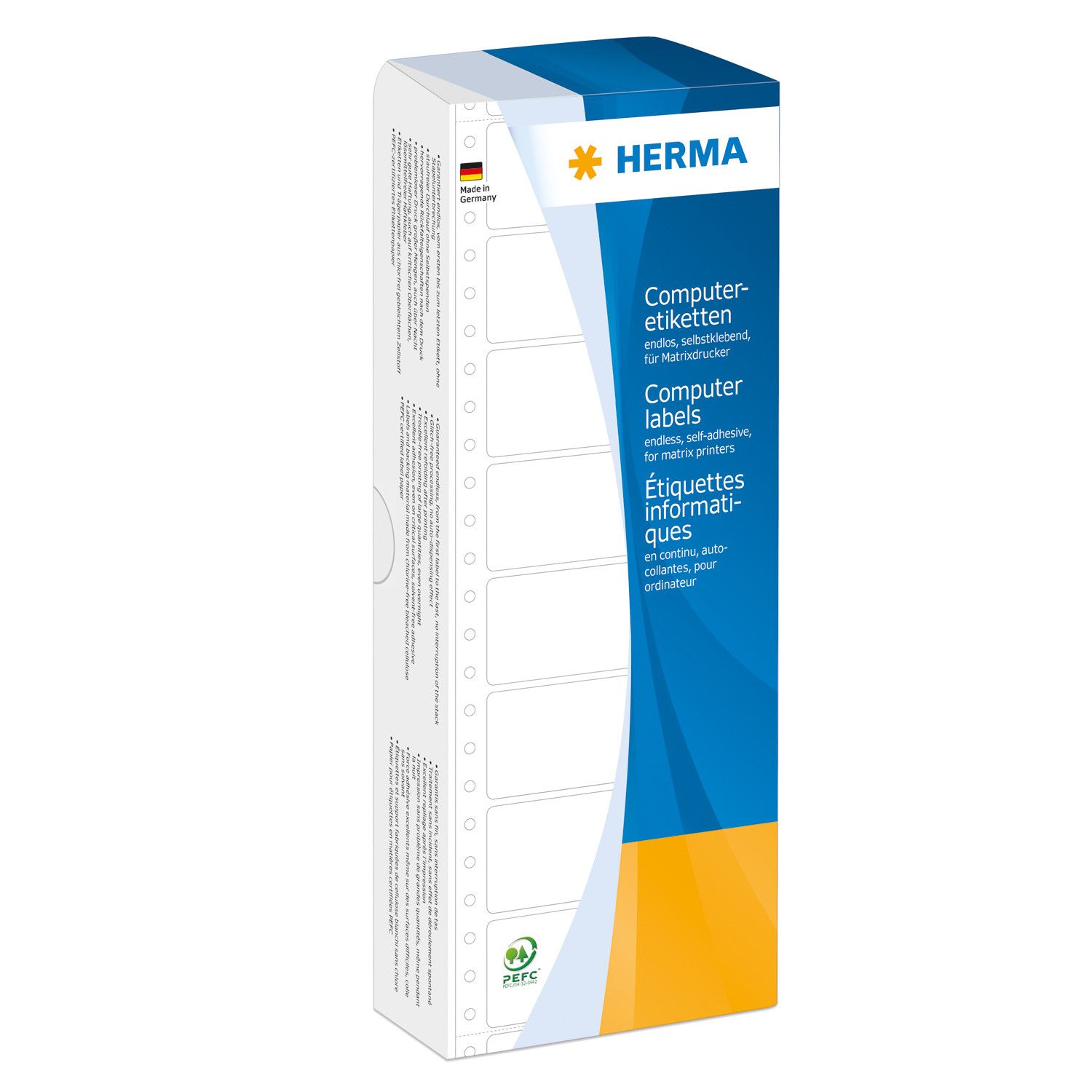 HERMA Computeretiketten - 101.6x48.4 mm - 2000 Stuks - Wit