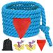 Tir à la corde (12 mètres) - Jeux d'extérieur - Anniversaire pour enfants - Corde en coton sûre - Robuste et douce - Non toxique