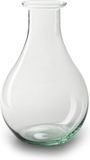 Jodeco Bloemenvaas Theresa - helder transparant - eco glas - 15 x 25 cm - Sierlijke kruik vorm