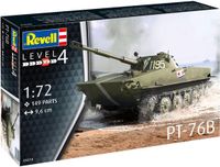 Revell Modelbouwpakket Militaire voertuigen - 03314 PT-76B Tank Plastic - 1:72 - Modelbouw