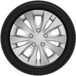 Merkloos / Sans marque IVOL Wieldoppen set 15 inch - Storm