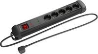 Lanberg SP1 5M 5X Schuko Outlets Zwart