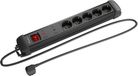 Lanberg SP1 5M 5X Schuko Outlets Zwart