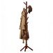 Merkloos Relaxdays Staande Kapstok - 175 cm - 8 Haken - Hout - Donkerbruin