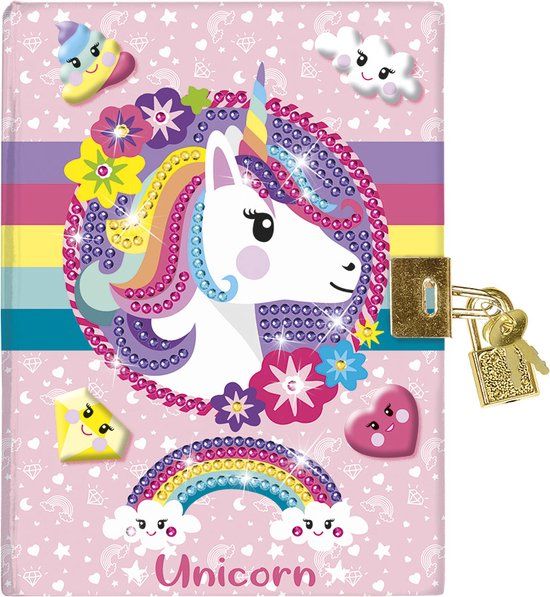 Totum Unicorn Dagboek met Slot - Secret Diary - Diamond Painting - Kinderen
