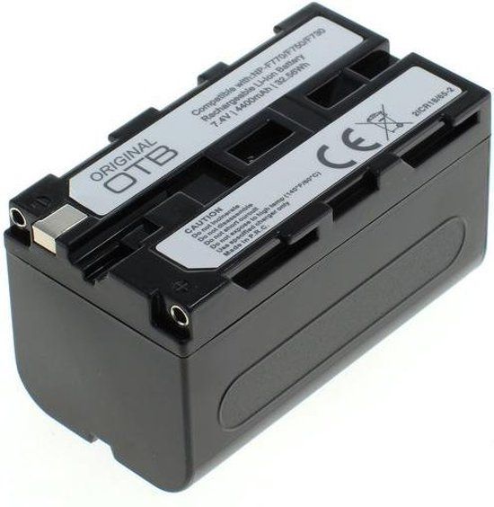 OTB Accu NP-F750 voor Sony - Zwart