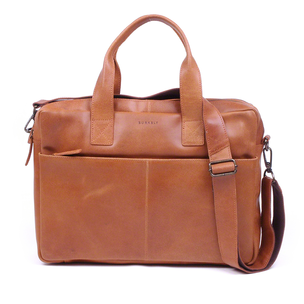 Burkely laptoptas laptoptas vintage shoulderbag cognac 13 inch