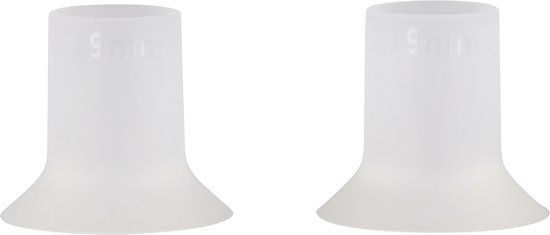 Youha® Borstschildverkleiners - Borstschilden - Borstkolf accessories - BPA vrij - Set van 2 stuks - Maat 19 mm