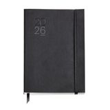 Miquelrius Kalender 2026, Weekoverzicht, A5+ (155 x 213 mm), Flexibele Omslag Kunstleer, Zwart