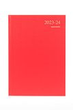Collins Debden Essentials Academic 2023-24 A4 Week to View Mid Year Diary Planner - Red