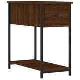 VidaXL Nachtkastje 30x60x60 cm Bewerkt Hout Bruin Eikenkleur